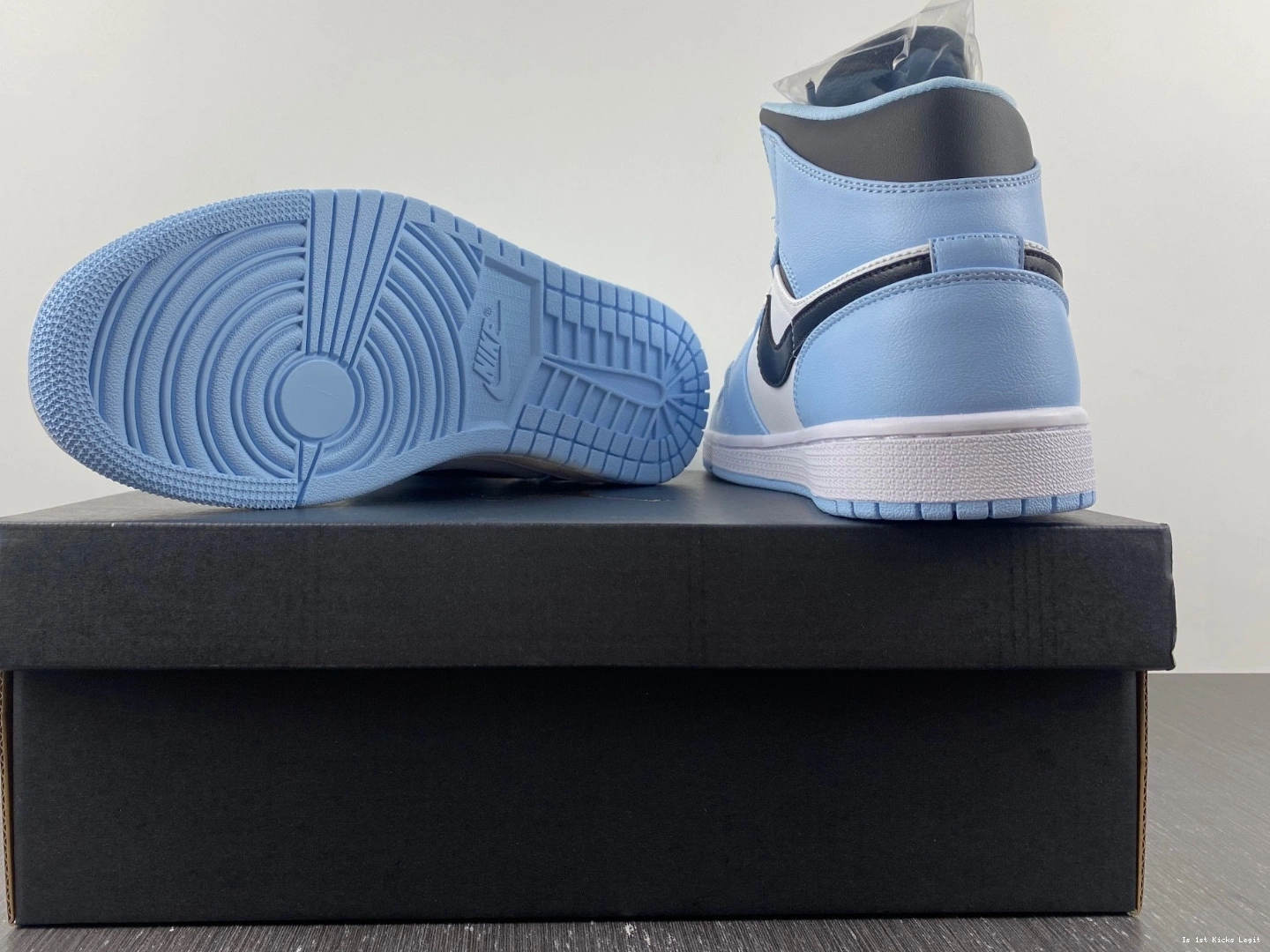 Blue 555112-401 Mid Air Jordan 1 GS Ice 0513